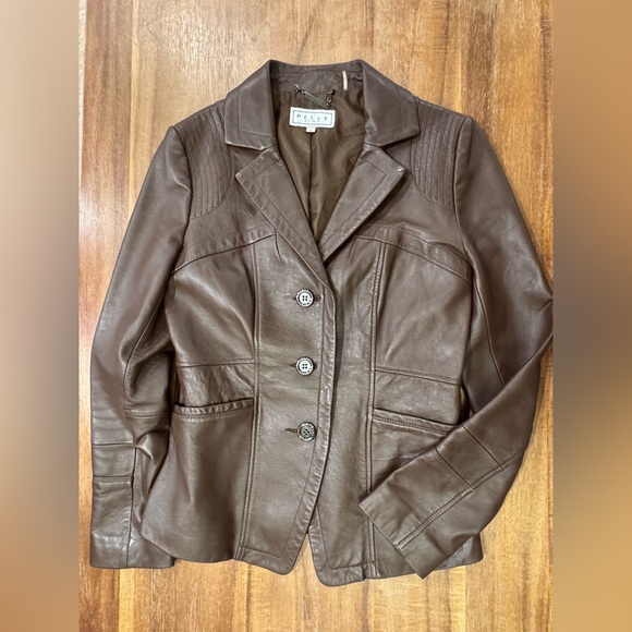 Pelle Studio Jackets & Blazers - Vintage PELLE Studios Brown Buttery Soft Leather Jacket Size S